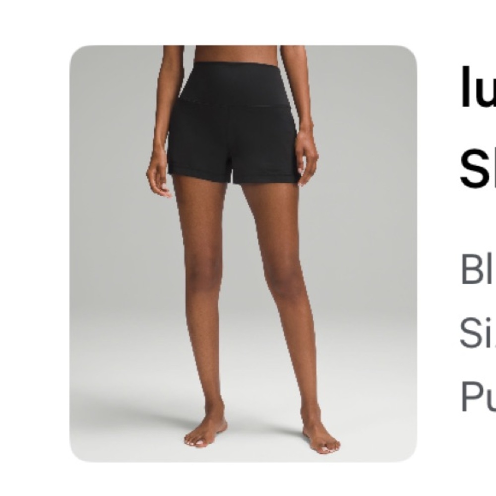 Lululemon Align Classic-Fit High-Rise Short 3” size 6